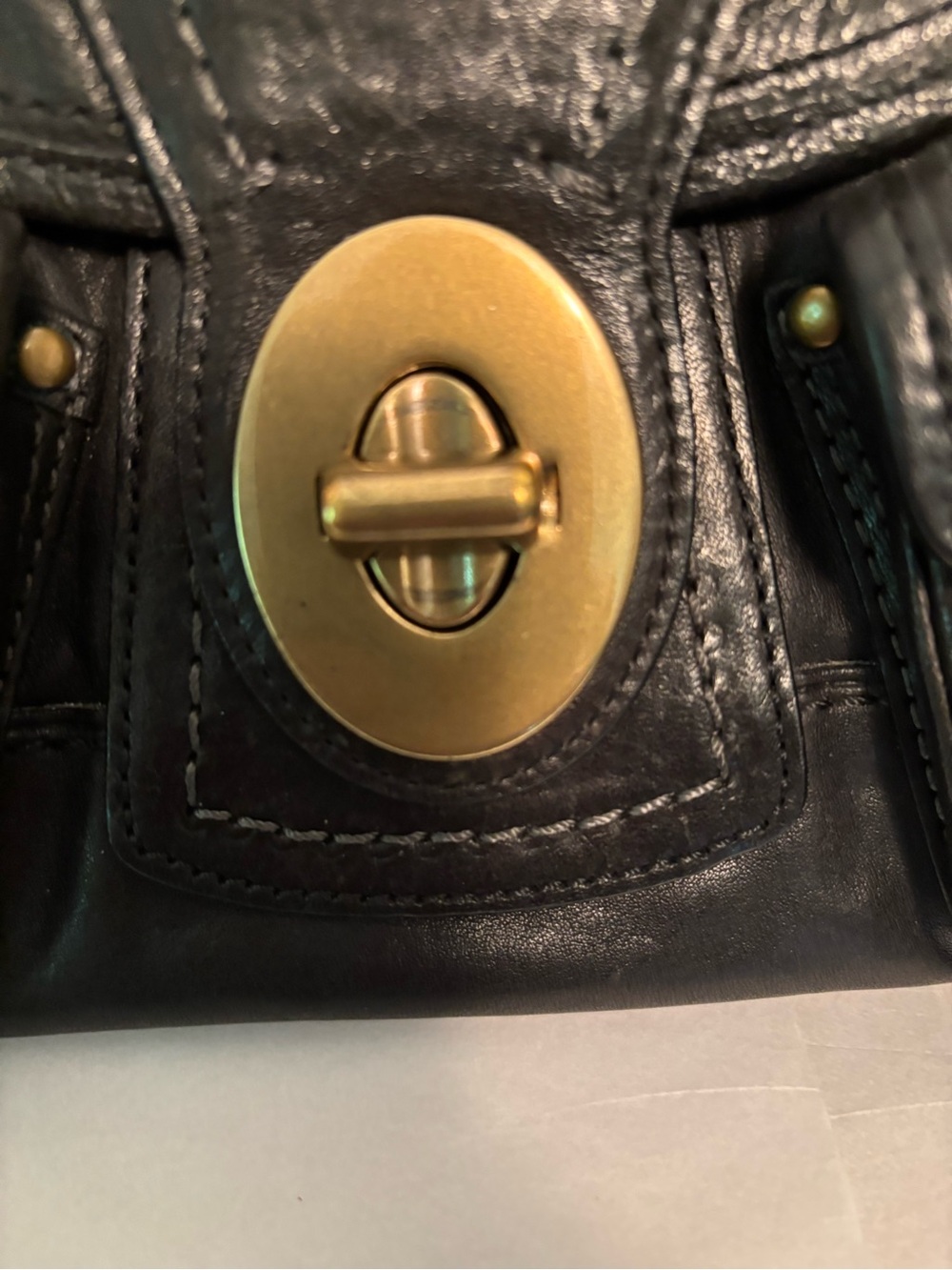 Coach Y2K Anniversary Legacy Leigh black Leather Satchel 11128 Vintage Leigh - Picture 14 of 16